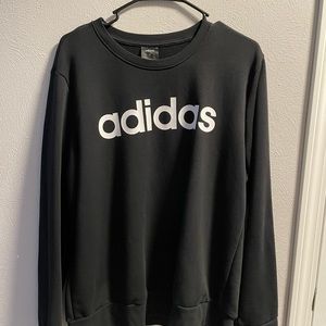Black Adidas Crewneck Sweatshirt